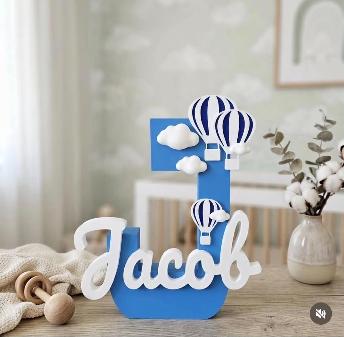 HOT AIR BALLOON NAME STAND