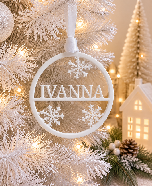 ROUND SNOWFLAKE ORNAMENT