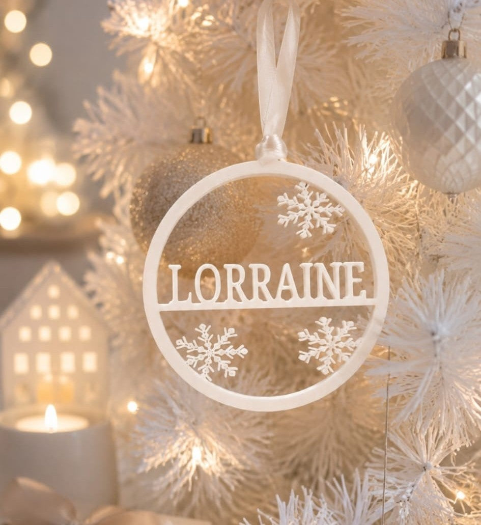 ROUND SNOWFLAKE ORNAMENT