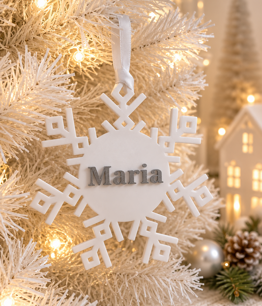 SNOWFLAKE DISC ORNAMENT